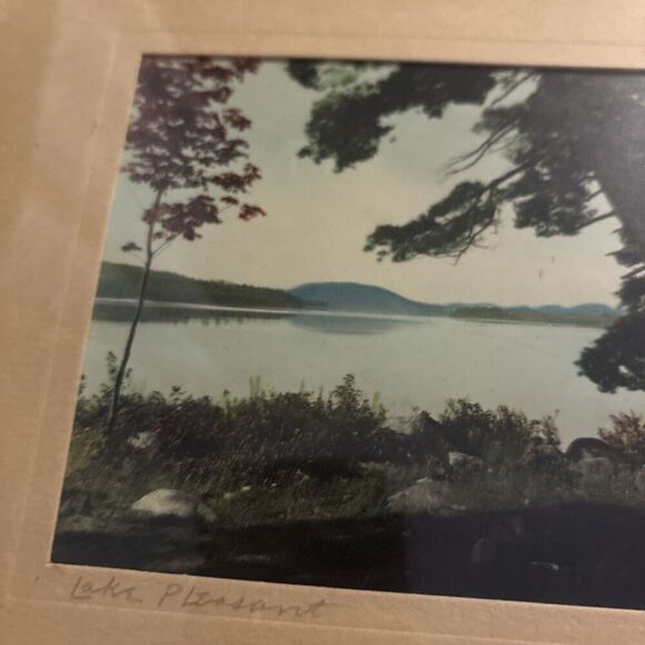 2 Vintage 1950s Framed Signed Arthur Tefft Photographs Lake Pleasant NY New York - Picture 6 of 10